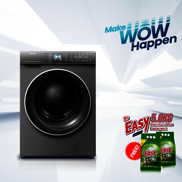 Hisense WM1214T-WDQR 12/8KG Front Load (Wash & Dry) Washing Machine