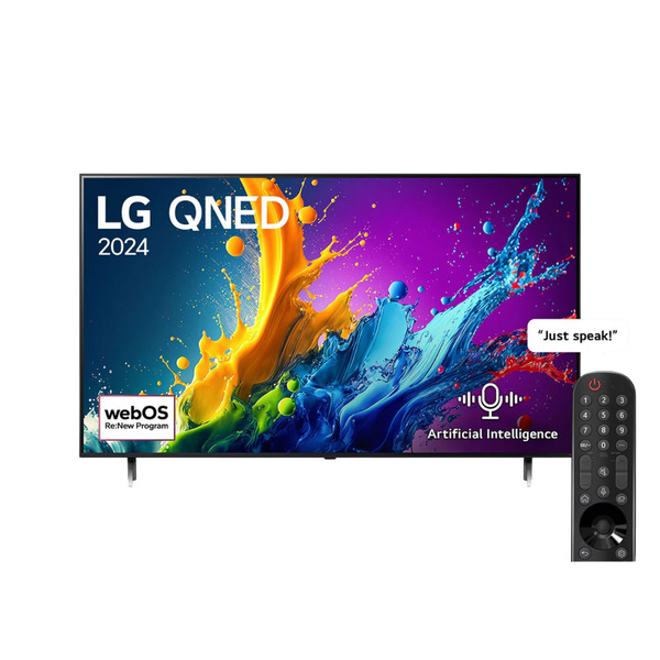 LG 86 Inch QNED80 4K Smart TV AI Magic remote HDR10 webOS24 2024