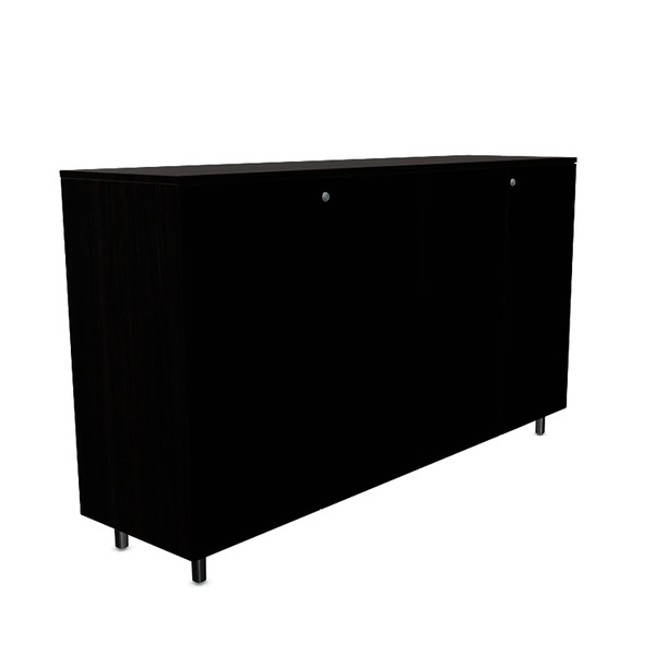 Actiu Longo Storage Cabinet with Dark Glass