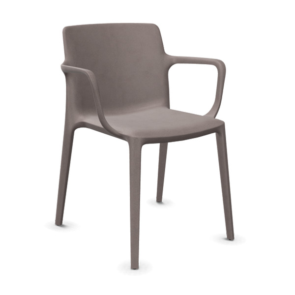 Actiu Fluit Chair with Arms - Offwhite
