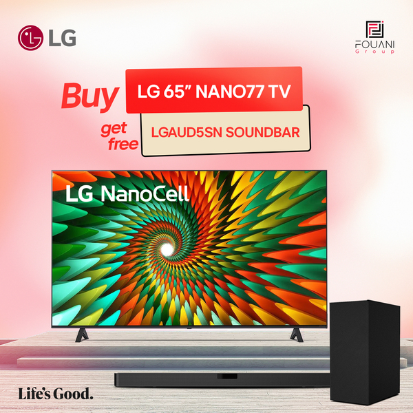 LG 65 Inch NanoCell NANO77 Series UHD 4K Smart TV 2023