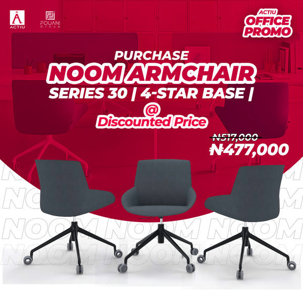Buy 3 Noom Series 30 Blue Armchairs at a discounted price!