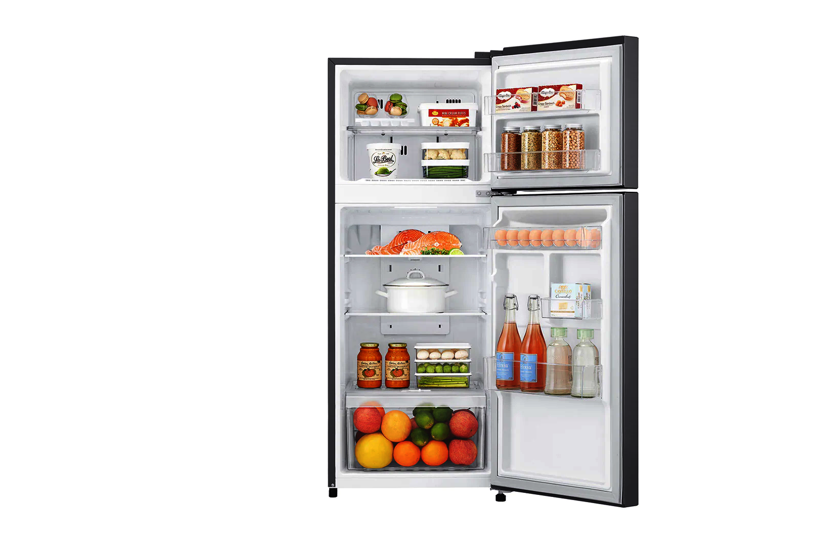 LG GR-B202SQBB 205L Top Freezer Refrigerator