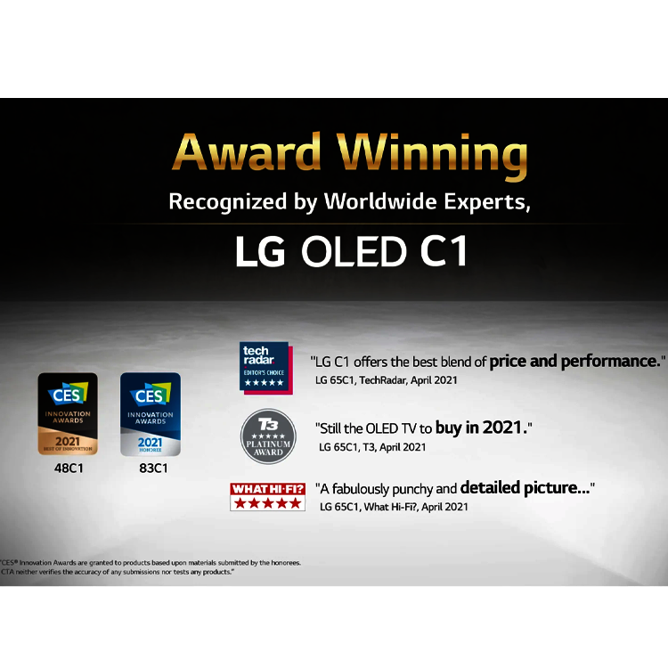 LG 83 Inch OLED C1 Series UHD 4K Smart TV