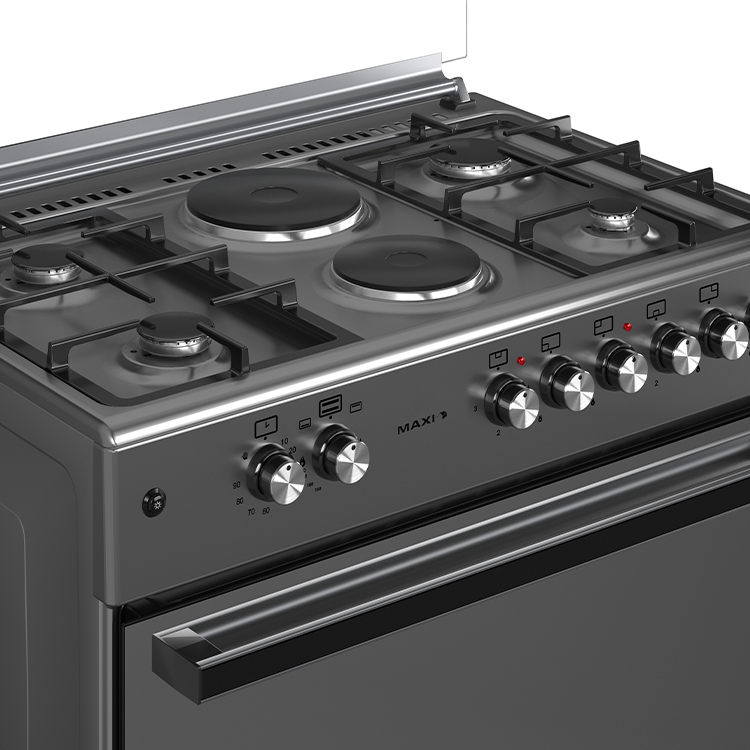 Maxi 60*90 (4+2) Burner Gas Cooker Matte INOX TR