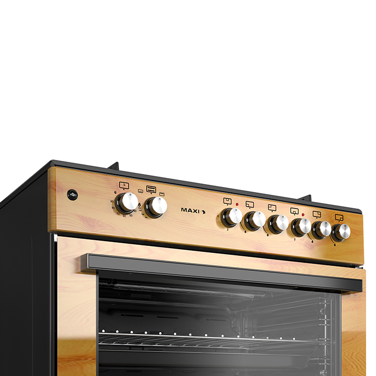 Maxi 60*90 (4+2) Burner Gas Cooker Wood TR