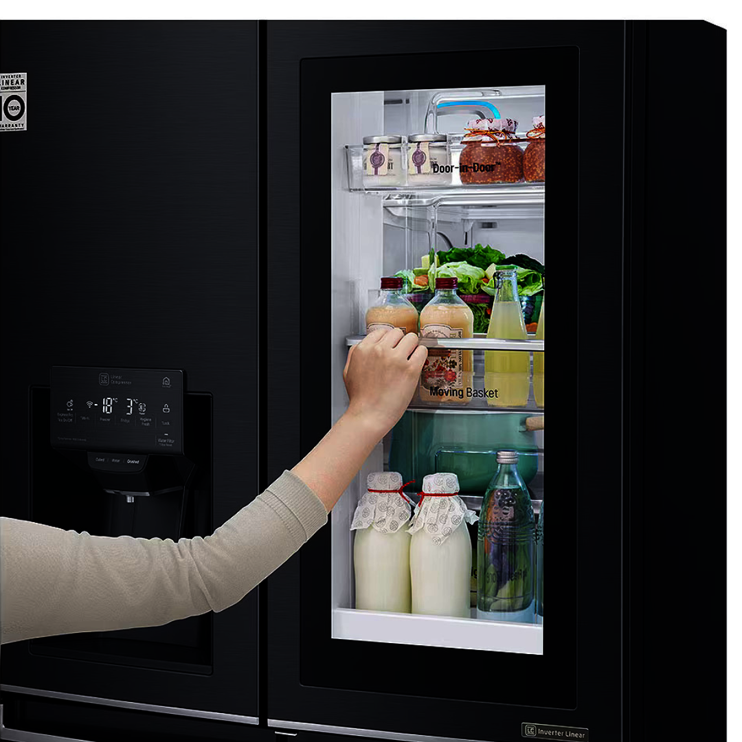 LG GR-X31FMQHL 889L InstaView™ Door In Door® Side by Side Refrigerator