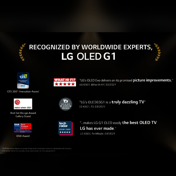 LG 77 Inch OLED G1 Series Gallery Design UHD 4K Smart TV