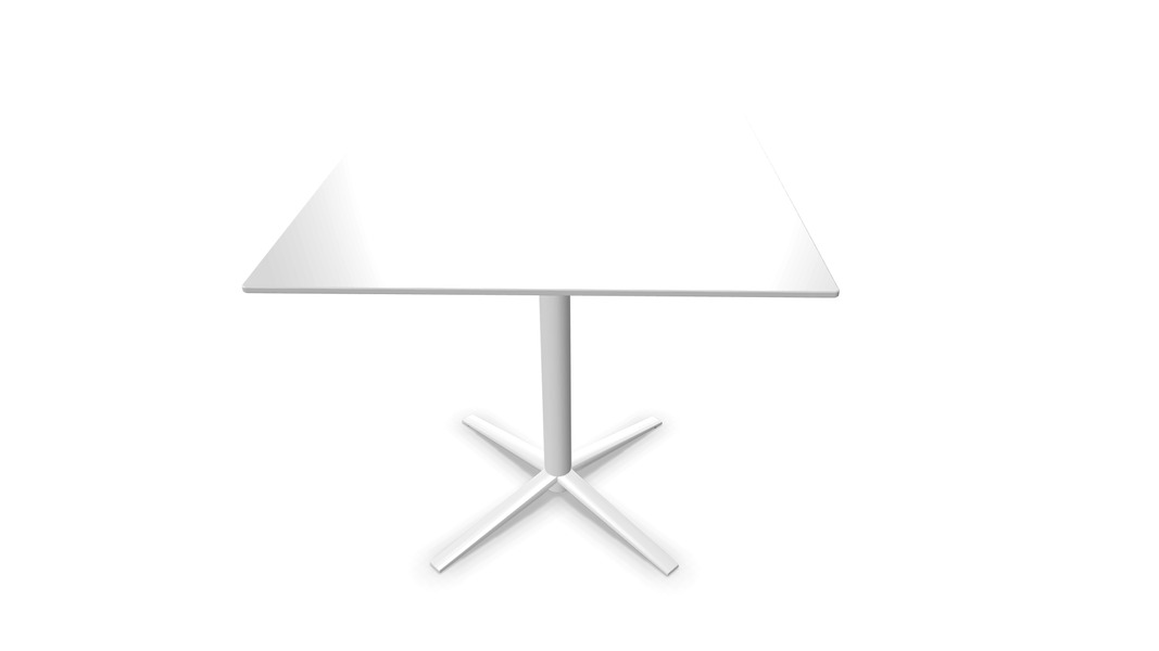 Actiu Tabula TAR-20 Square Coffee Table with Glass