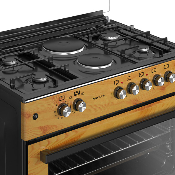 Maxi 60*90 (4+2) Burner Gas Cooker Wood TR