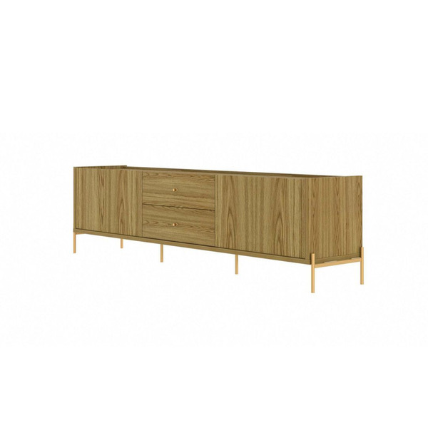 PROVINCIA JASPER TV STAND 1.8M WOOD / GOLD COLOR